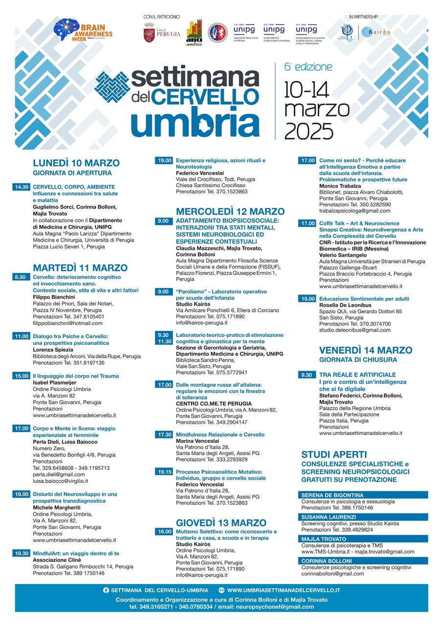 Clicca per ingrandire settimana del cervello locandina completa